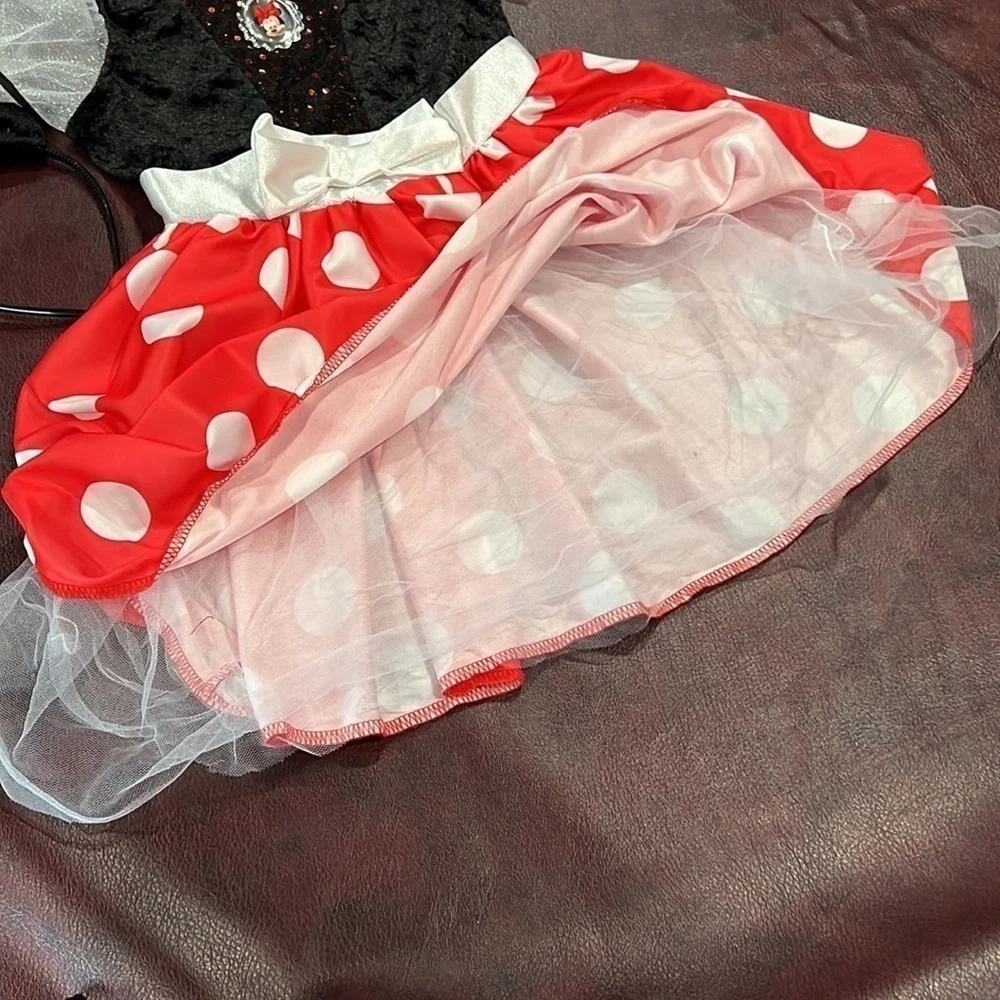 Minnie Mouse Child Red, Black & White Disney Dress Costume - Size Small (4/6X)